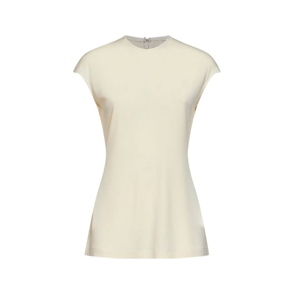 Toteme Women Ecru Fluid Jersey Everyday Top